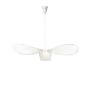 Nordic Straw Hat Pendant Lights LED Chandelier Fabric Hanging Lamps for Home Decoration by Ljojo