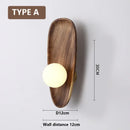 2026 Natural Wood Wall Sconce Glass Shade LED Retro Nordic Minimalist by Ljojo
