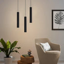 LED Crystal Staircase Chandelier by Ljojo: Black Nordic Design Long Hanging Lamp