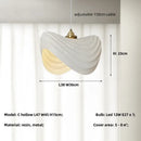 Ljojo Minimalist Chandelier Wabi Sabi E27 LED Pendant Light for Dining Room & Living Room