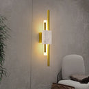 Ljojo Marble Wall Lamp - Luxury Green & White LED Sconce for Living Room, Bedroom, Hotel Aisle