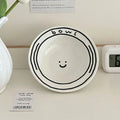 Kawaii Korean Ceramic Plate Cup Set by Ljojo - 5/8 inch Tableware & Decor