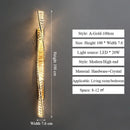 Nordic Crystal Wall Lamp LED Lighting Fixture Modern Bedroom Living Room Decor Ljojo