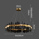 LED Pendant Light Luxury Crystal Chandelier for Master Bedroom Living Room by Ljojo