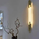 Ljojo Minimalist Gold LED Art Wall Lamp for Modern Living Spaces