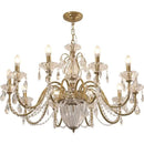 American Luxury Style Candle Chandelier with K9 Crystals - Elegant Pendant Lights by Ljojo