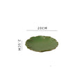 Ljojo Lotus Leaf Ceramic Dinner Plate Set - Japanese Style Tableware