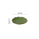 Ljojo Lotus Leaf Ceramic Dinner Plate Set - Japanese Style Tableware