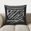 Ljojo Modern Abstract Black & White Throw Pillow Cover for Sofa, Bedroom, Car