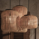 Bamboo Wood Pendant Light Chandelier for Dining Room Kitchen | Ljojo Vintage Indoor Lighting