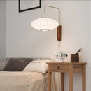 Italian Silk Wall Lamp LED E27 Flying Saucer Decorative Light Bedroom Minimalist Ljojo