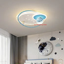 Astronaut Ceiling Light Modern Cartoon Children's Bedroom Fixture - Ljojo
