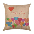 Ljojo Linen Pillowcase 45*45cm for Household Sofa Decor - Love Letter Series