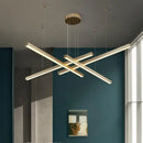 Ljojo Modern Nordic LED Pendant Lamp Chic Aluminum Golden Black Dining Room Fixture