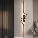 LED Wall Lamp Black 60/80/100cm Indoor Decoration For Bedroom Living Room Sofa - Ljojo