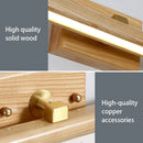 Nordic LED Wood Copper Wall Sconce Light Rotatable for Home Bathroom Bedroom by Ljojo