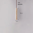 Ljojo LED Pendant Lamp: Japan Style Wood Ceiling Chandelier for Bedroom and Living Room