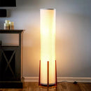 Modern Retro Fabric and Solid Wood Floor Lamp for Living Room Study Bedroom by Ljojo