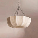 Nordic Minimalist Wabi Sabi Fabric Pendant Lamp Chandelier for Living Room by Ljojo