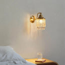 Ljojo™ Copper Crystal Wall Sconce: Elegant American Retro Style for Bedroom and Living Room