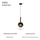 Minimalist Glass Chandelier Gesture Induction LED Lights for Home Decor by Ljojo