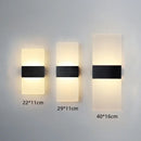 LED Touch Sensor Wall Lamp Black Modern Nordic Bedroom Living Room Sconce by Ljojo
