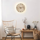 Ljojo LED Travertine Wall Sconce Lamp with Pull Chain Switch