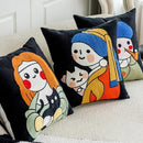 Embroidered Pearl Mona Lisa Pillowcases - Ljojo Brand