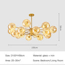 Ljojo Modern Glass Ball Pendant Light for Living Room, Dining Room, LED Indoor Lighting