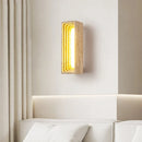 Ljojo LED Wall Lamps: Yellow Stone Background, Modern Decorative Light for Living Room