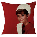 Audrey Hepburn Plush Cushion Cover by Ljojo - Home Decor Sofa Pillow Cover