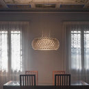 Ljojo Modern Acrylic LED Chandelier in Transparent Gold for Indoor Lighting