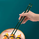 Ljojo 5 Pairs Alloy Chopsticks Sushi Sticks Reusable Home Kitchen Tableware