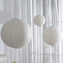 Japanese Rice Paper E27 Led Pendant Lights by Ljojo: Minimalist Nordic Chandelier Fixture