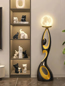 Ljojo Luxury Resin Sculpture LED Floor Lamp