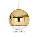 Nordic Glass Ball Pendant Light for Dining Room - Modern Hanging Lamp by Ljojo