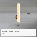 Ljojo Marble & Copper LED Wall Lamp for Bedroom, Living Room, Bathroom Lighting