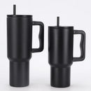 Ljojo 30oz Stainless Steel Tumbler with Handle, Lid, Straw - Leak Proof, Vacuum Insulated