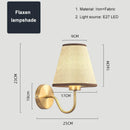 Nordic Fabric Lampshade Wall Lamp E27 LED - Modern Bedroom & Dining Room Lighting by Ljojo