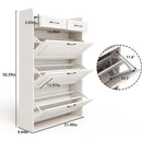 Ljojo™ Shoe Cabinet with 5 Flip and Storage Drawers for Organized Shoe Storage