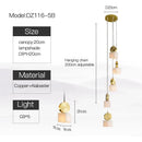 Ljojo Marble Pendant Light for Kitchen Bar Counter Coffee Shop