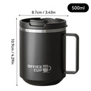 Ljojo Double Wall Insulated Coffee Mug with Handle, 304 Stainless Steel, Large Capacity