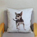 Chihuahua Dog Printed Cushion Cover by Ljojo for Home Decor