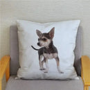 Chihuahua Dog Printed Cushion Cover by Ljojo for Home Decor