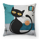 Cute Cartoon Cat Pillow Cover 45x45cm - Ljojo Home Decorodox