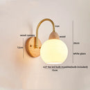 Ljojo LED Wall Lights Pull Chain Switch Modern Bedside Lamp Decoration