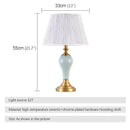 Ljojo Luxury Ceramics Table Lamp LED Modern Design for Living Room Bedroom