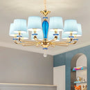 LED Fabric Pendant Light Fixture Modern Nordic Style Dining Room Living Room Lamps by Ljojo