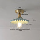 Ljojo LED Ceiling Light: Modern Style, Copper Ceramic, Indoor Home Lighting