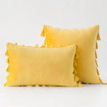 Black Tassel Pillowcases by Ljojo - Velvet Holiday Home Decoration Gift